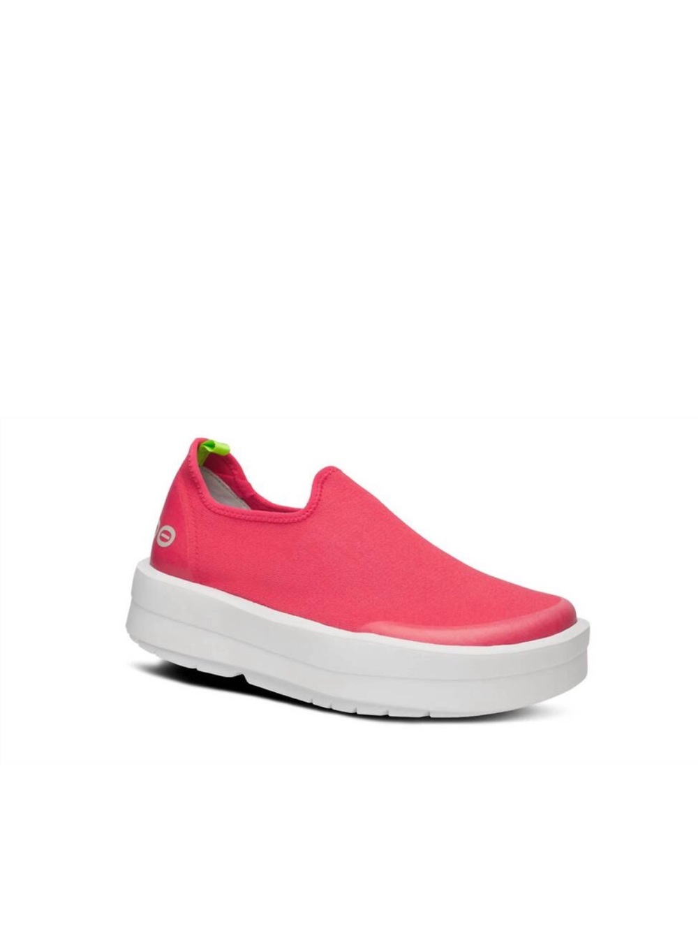 OOFOS OOmega EeZee low canvas slip on Neon Berry size 6/EU 37 (has flaw)